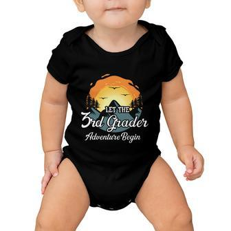 Let The 3Rd Grade Adventure Back To School First Day Of School Baby Onesie - Monsterry
