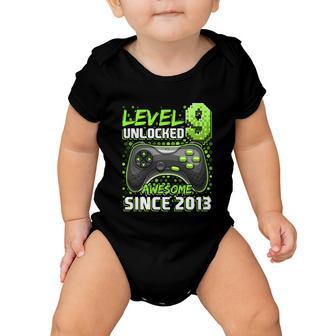 Level 9 Unlocked Awesome 2013 Video Game 9Th Birthday Gift V2 Baby Onesie - Monsterry DE