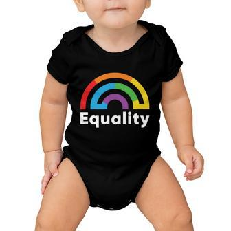 Lgbt Equality Rainbow Pride Month Baby Onesie - Monsterry