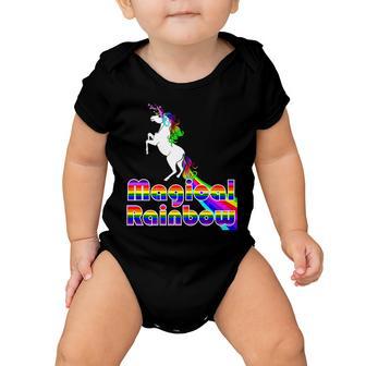 Magical Rainbow Unicorn Baby Onesie - Monsterry UK