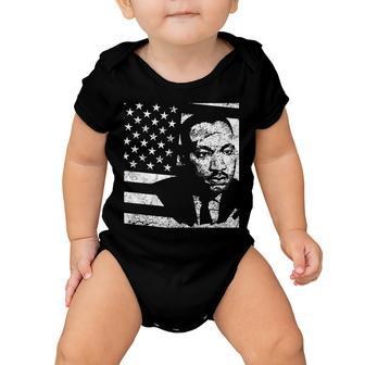 Martin Luther King Jr Distressed Mlk Flag Baby Onesie - Monsterry DE