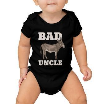 Mens Badass Uncle Funny Pun Cool Baby Onesie - Monsterry AU