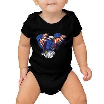 Merica Eagle Mullet 4Th Of July American Flag Gift V2 Baby Onesie - Monsterry CA
