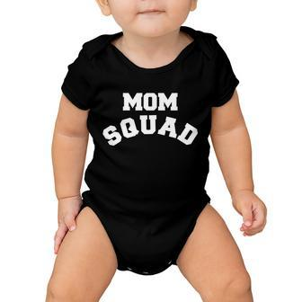 Mom Squad Bold Text Logo Baby Onesie - Monsterry