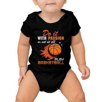 Motivational Basketball Quotes Basketball Lover Basketball Fan Baby Onesie - Monsterry