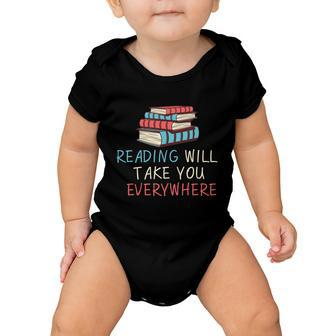 Motivational Reading Quotes Funny Book Lover Bookworm Slogan Graphic Design Printed Casual Daily Basic Baby Onesie