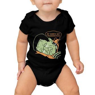 My Names Not Frankenstein Tshirt Baby Onesie - Monsterry