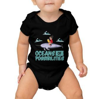 Oceans Of Possibilities Summer Reading 2022 Librarian Baby Onesie - Monsterry
