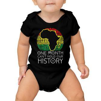 One Month Cant Hold Our History Pan African Black History V2 Baby Onesie - Thegiftio UK