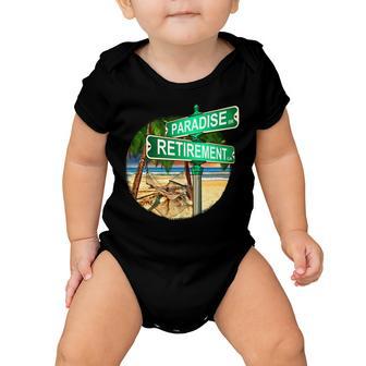 Paradise Dr Retirement Ln Tshirt Baby Onesie - Monsterry