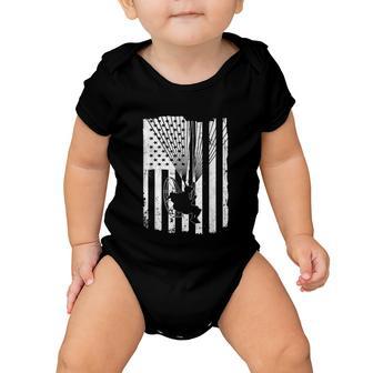 Paramotor Powered Paraglider Usa American Flag Tshirt Baby Onesie - Monsterry