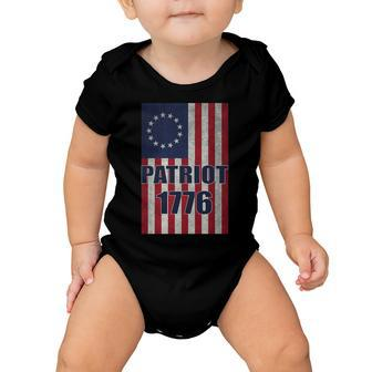 Patriot Betsy Ross Flag Baby Onesie - Monsterry AU