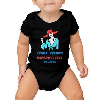 Patriotic 4Th Of July Shirt Stars Stripes Reproductive Right Baby Onesie - Monsterry AU