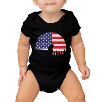 Patriotic Cats American Flag 4Th Of July Cat Day Baby Onesie - Monsterry DE