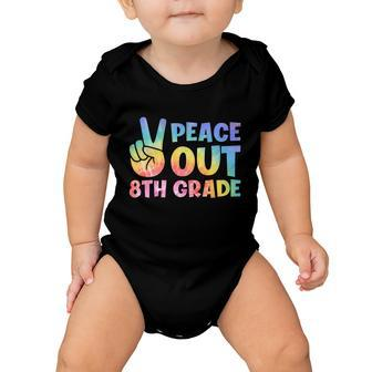 Peace Out 8Th Grade 2022 Graduate Happy Last Day Of School Gift V2 Baby Onesie - Monsterry
