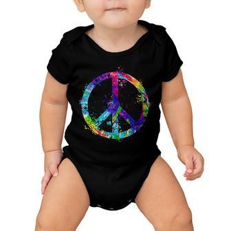 Peace Sign Paint Splatter Tshirt Baby Onesie - Monsterry CA