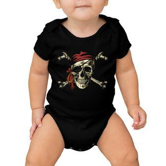 Pirate Skull Crossbones Baby Onesie - Monsterry DE