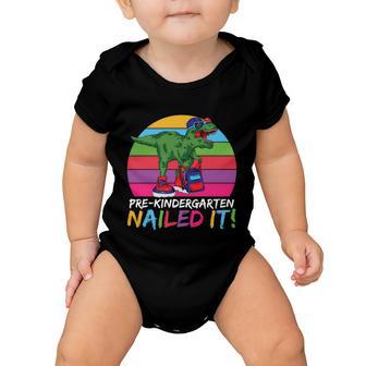 Prek Nailed It T_Rex Back To School Baby Onesie - Monsterry UK