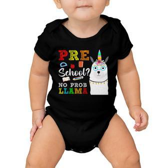 Preschool No Probllama Baby Onesie - Monsterry UK