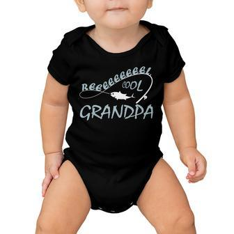 Real Cool Fishing Grandpa Tshirt Baby Onesie - Monsterry CA