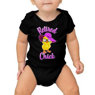 Retired Chick V2 Baby Onesie - Monsterry AU