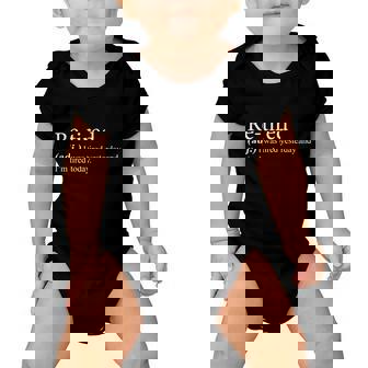 Retired I Was Tired Yesterday And Im Tired Today Baby Onesie - Monsterry