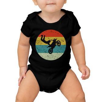 Retro Vintage Motorbike Baby Onesie - Monsterry UK