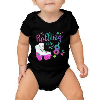 Roller Skate Birthday Shirt 5Th 80S Outfit Decades Party Baby Onesie - Monsterry