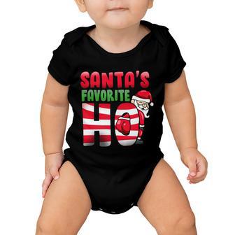 Santas Favorite Ho Funny X-Mas Tshirt Baby Onesie - Monsterry AU