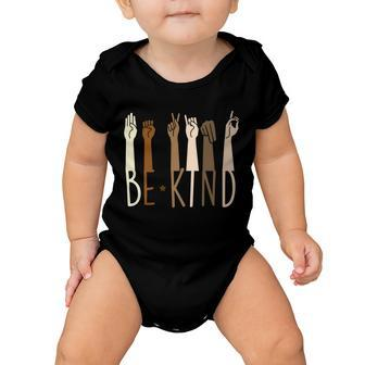 Sign Language Be Kind To All Tshirt Baby Onesie - Monsterry DE