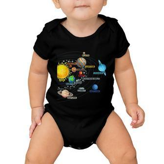 Solar System Planets Astronomy Space Science Girls Boys Tshirt Baby Onesie - Monsterry DE