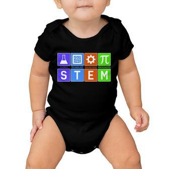 Stem - Science Technology Engineering Mathematics Tshirt Baby Onesie - Monsterry