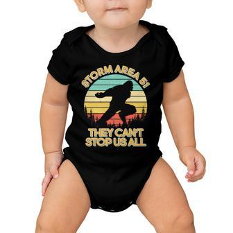 Storm Area 51 They Cant Stop Us All Bigfoot Baby Onesie - Monsterry DE