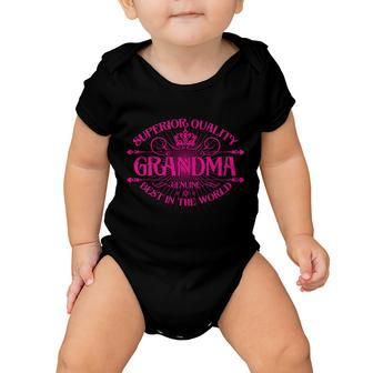 Superior Quality Grandma Best In The World Tshirt Baby Onesie - Monsterry CA