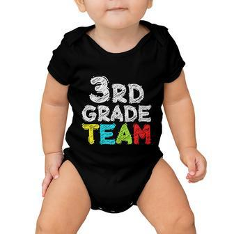 Team Third Grade 3Rd Grade Teacher Student Baby Onesie - Monsterry DE