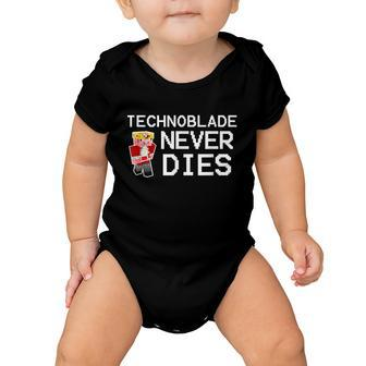 Technoblades Never Dies Video Game Gaming Gamer Baby Onesie - Monsterry