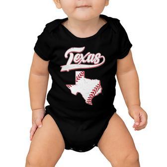 Texas State Baseball Fan Baby Onesie - Monsterry CA