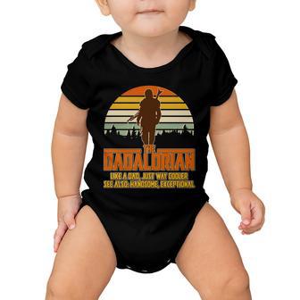 The Dadalorian Like A Dad Handsome Exceptional Tshirt Baby Onesie - Monsterry DE