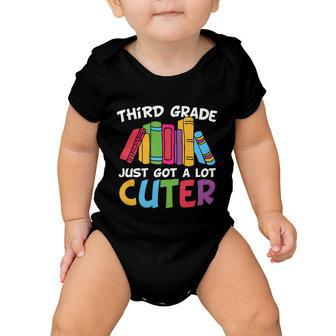 Third Grade Just Got A Lot Cuter Back To School First Day Of School Baby Onesie - Monsterry
