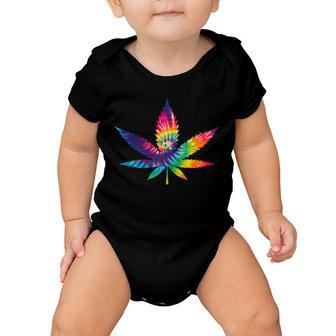 Tie Dye Pot Leaf Baby Onesie - Monsterry CA