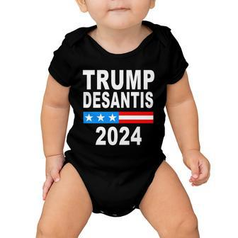 Trump Desantis 2024 Us Flag Tshirt Baby Onesie - Monsterry DE