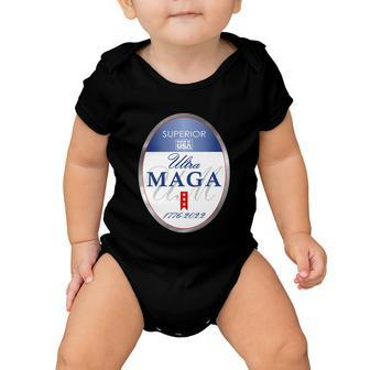 Ultra Maga Superior 1776 2022 Parody Trump 2024 Anti Biden Tshirt Baby Onesie - Monsterry