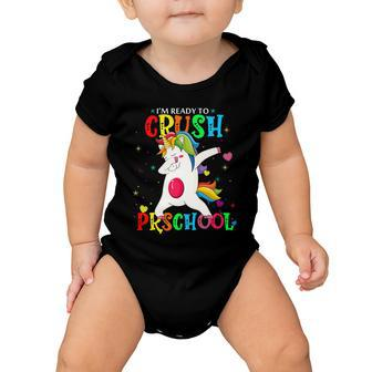 Unicorn Im Ready To Crush Preschool Baby Onesie - Monsterry UK