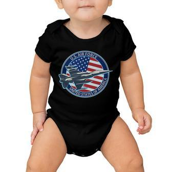 United States Air Force Logo Tshirt Baby Onesie - Monsterry