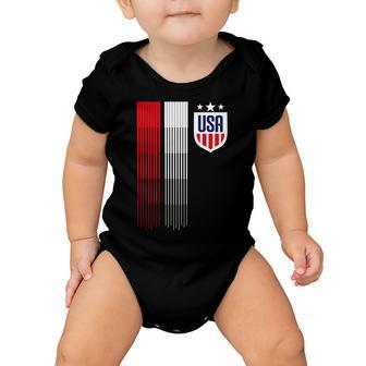 Usa Womens Soccer Tshirt Baby Onesie - Monsterry