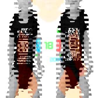 Video Game Level 18 Unlocked 18Th Birthday Graphic Design Printed Casual Daily Basic Baby Onesie