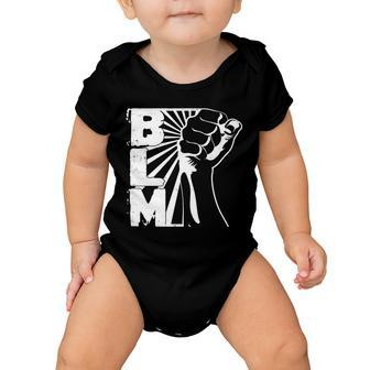Vintage Blm Black Lives Matter Fist Tshirt Baby Onesie - Monsterry