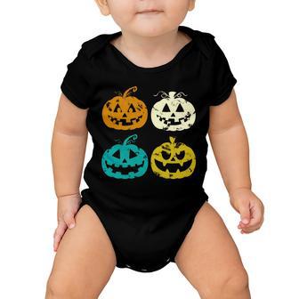 Vintage Pumpkin Halloween Baby Onesie - Monsterry UK