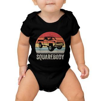 Vintage Retro Classic Square Body Squarebody Truck Tshirt Baby Onesie - Monsterry DE