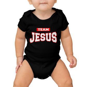 Vintage Team Jesus Funny Christian Baby Onesie - Monsterry UK